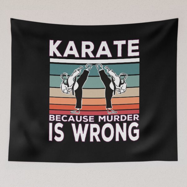 Item preview, Karate Becausen Murder Is Wrong Karate Spruch designed and sold by Merchandiser099.