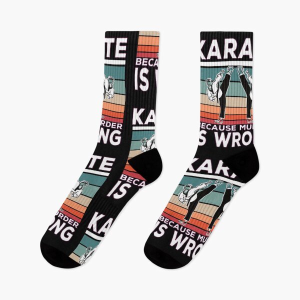 Item preview, Karate Becausen Murder Is Wrong Karate Spruch designed and sold by Merchandiser099.