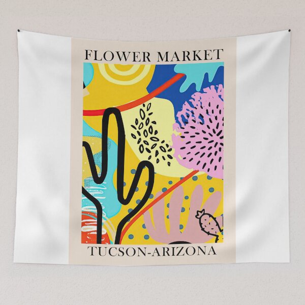 Item preview, Flower Market Tucson - Arizona Poster designed and sold by geraliobened.