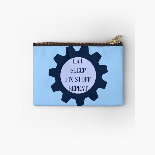 Item preview, Eat sleep fix stuff repeat mechanical gear wheel designed and sold by Randa Ranmania.