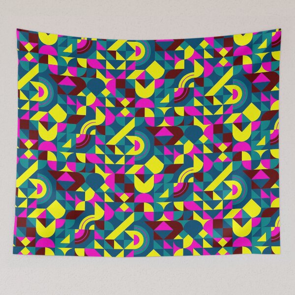 Item preview, geometric colorful patterns conceptual Art - Abstract Neo Geo graphic design designed and sold by Design Repo.