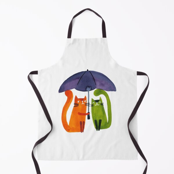 Item preview, Brolly Cats watercolour cat painting designed and sold by KatyClemmans.