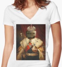 LORD AND SAVIOR, TACHANKA Women's Fitted V-Neck T-Shirt