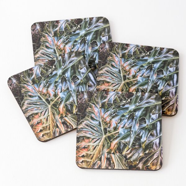 Item preview, Botanical Modern Copper Tones Metal Look Monstera Leaves Tropical Vibes designed and sold by Beachy.