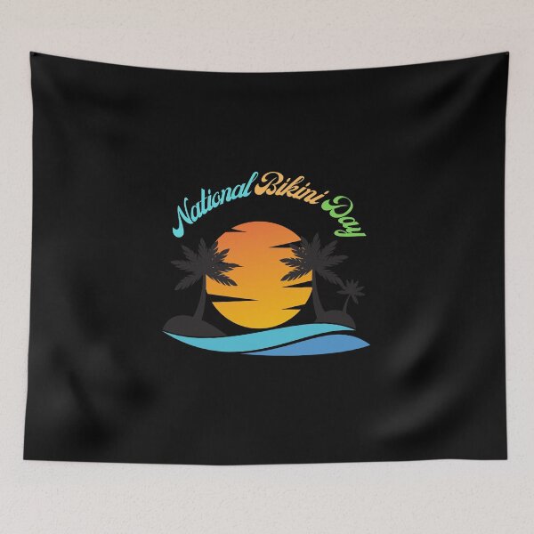 Item preview, National Bikini Day Graphic Shirt designed and sold by WilkDesign.