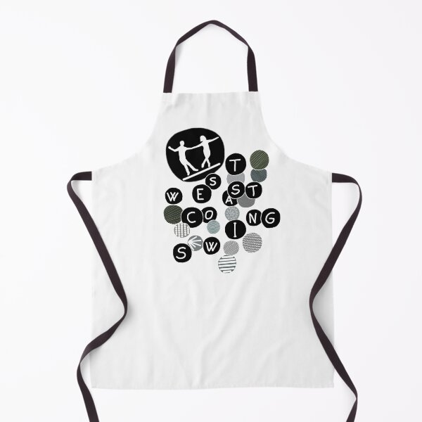 Item preview, West Coast Swing in circles white silhouette designed and sold by HKathPrint.