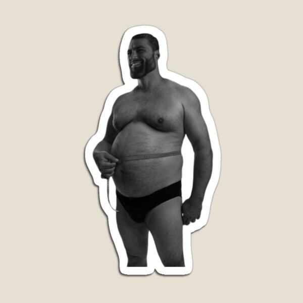 Gigachad Meme Magnet for Sale by garmy