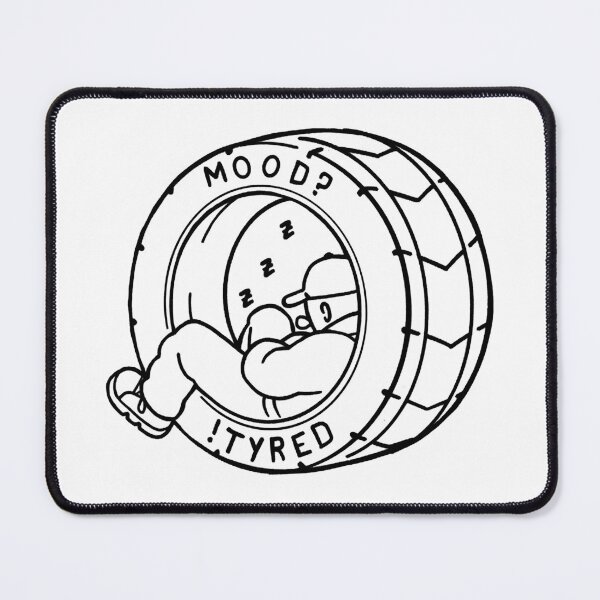 Item preview, Chemise de voiture drôle Mood Tyred  designed and sold by LsitKem112.