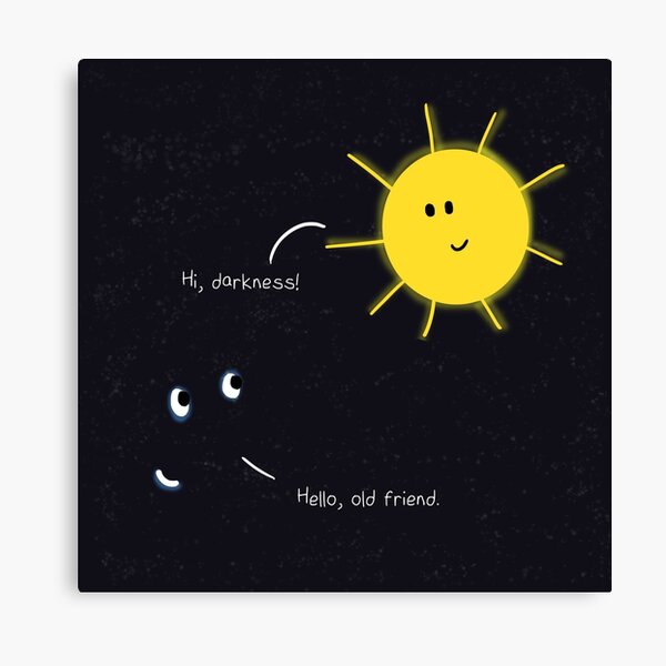 Light and Dark Canvas Print