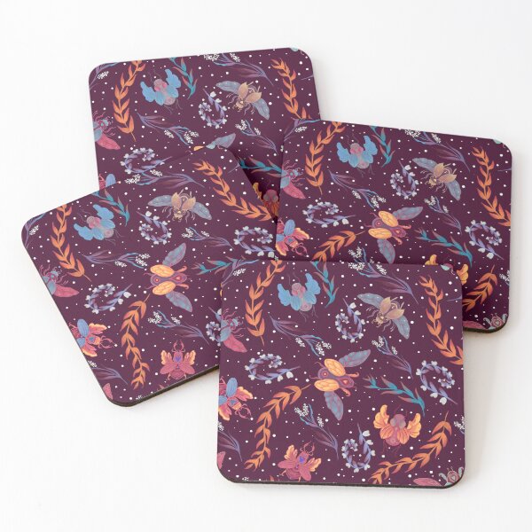 Item preview, Beetle and plants pattern designed and sold by · GAMING SOUL ·.
