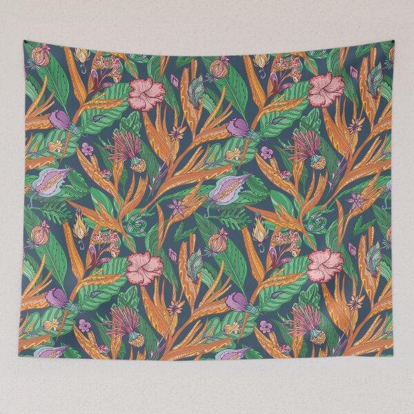 Item preview, Vector Tropical Floral Pattern designed and sold by kisikoida.
