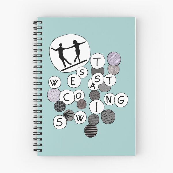 Item preview, West Coast Swing circles black silhouette designed and sold by HKathPrint.