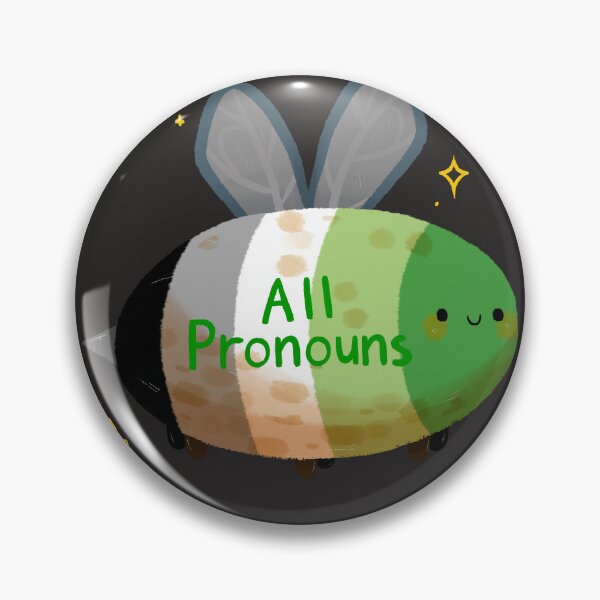 Item preview, Aromantic All Pronouns Bee designed and sold by Smoltsuki.
