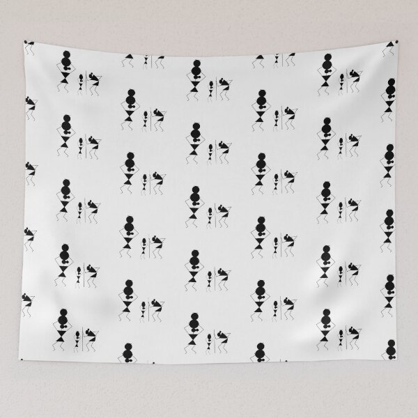 Item preview, Three Women - Warli Art  designed and sold by myDigitalArt.