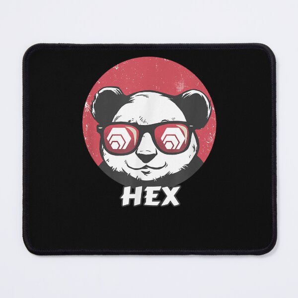 Item preview, HEX Cute Crypto Panda Sun Glasses Retro Cryptocurrency T-Shirt designed and sold by BailenHamlet.