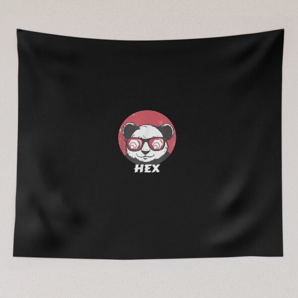 Item preview, HEX Cute Crypto Panda Sun Glasses Retro Cryptocurrency T-Shirt designed and sold by BailenHamlet.