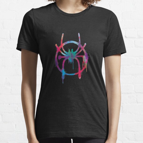 Vista previa del artículo con la obra «Camiseta de tirantes En el icono del arco iris de Spider-Verse», diseñado y vendido por AdelAbelard.