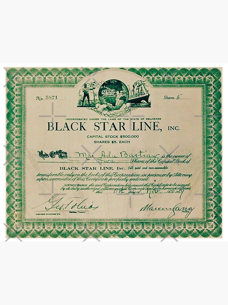 BLACK STAR LINE BOND | Art Print