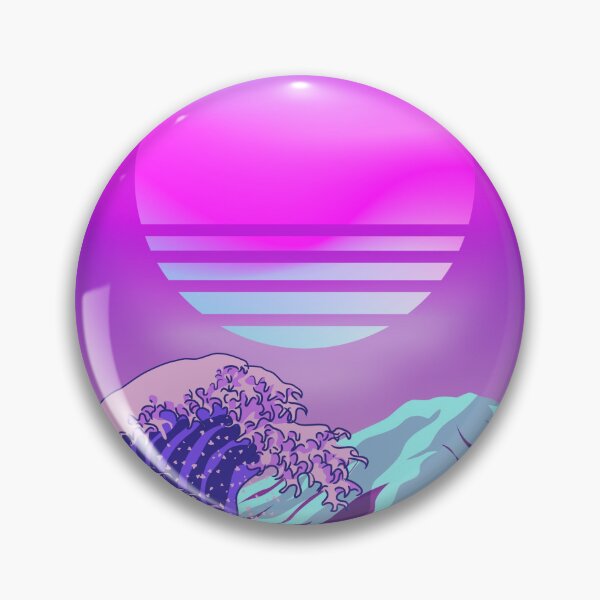 Item preview, Great Wave off Kanagawa Synthwave designed and sold by Ilhamqrov.
