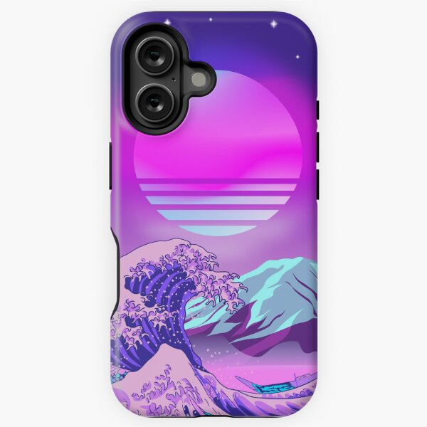 Item preview, Great Wave off Kanagawa Synthwave designed and sold by Ilhamqrov.