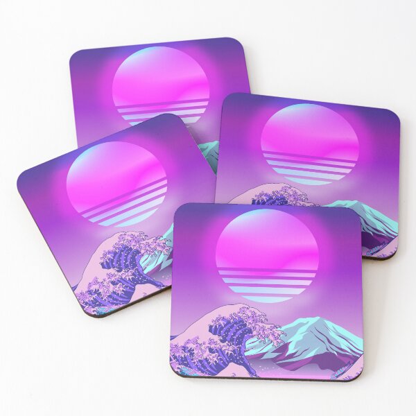 Item preview, Great Wave off Kanagawa Synthwave designed and sold by Ilhamqrov.