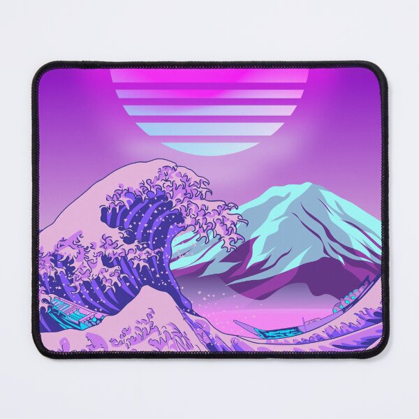 Item preview, Great Wave off Kanagawa Synthwave designed and sold by Ilhamqrov.