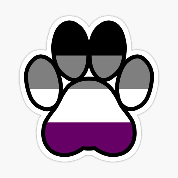 Pride Paws - Asexual 1 Sticker
