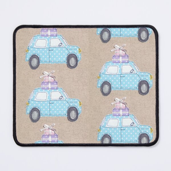 Item preview, Machine Embroidered Birthday Car  designed and sold by Leatextileart.
