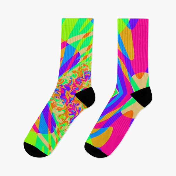 Item preview, Lollipop Abstract Digital Liquid Art Pink Green Blue designed and sold by AraljanFusion.