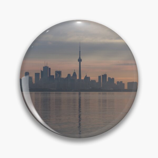 Item preview, Cormorant Lift-off - Toronto Distinctive Skyline with God Rays designed and sold by Georgia Mizuleva.