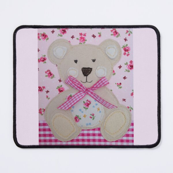 Item preview, Rosie the embroidered bear designed and sold by Leatextileart.