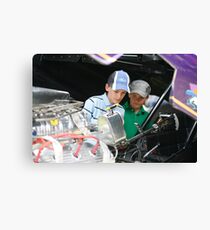Young Petrol Heads Canvas Print