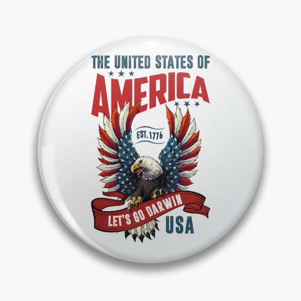 Item preview, LET’S GO DARWIN Vintage Funny Natural Selection USA America designed and sold by PeterGignac.