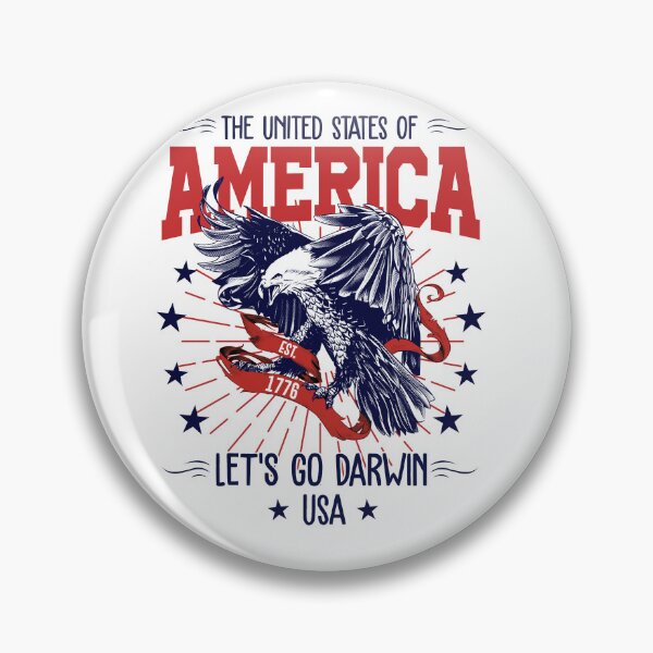 Item preview, LET’S GO DARWIN Vintage Funny Natural Selection USA America designed and sold by PeterGignac.