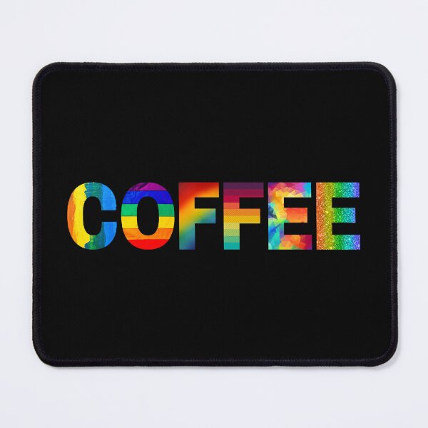 Item preview, Coffee With Rainbow Inside - Colorful Typography designed and sold by Digitalme Designs.
