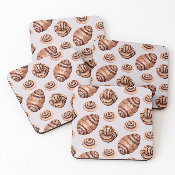 Item preview, Cinnamon Pastry Pattern - Watercolour Painting designed and sold by Pattokarts.