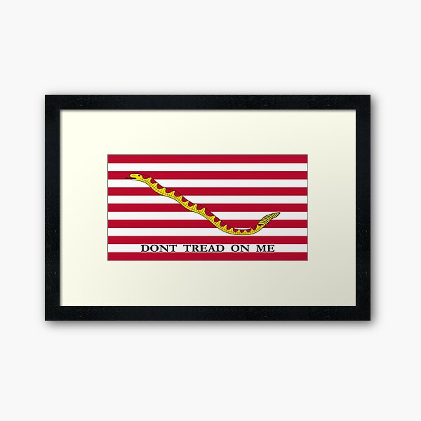 Don't Tread On Me -- First Navy Jack Framed Art Print