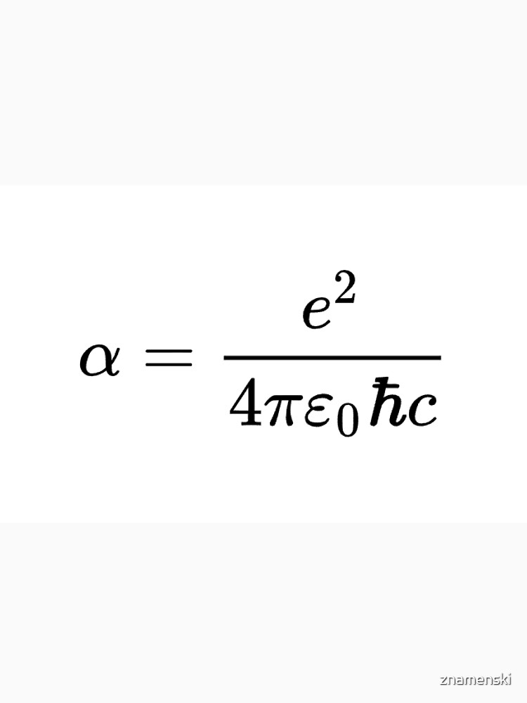 Fine-Structure Constant, α, is a Fundamental Physical Constant by znamenski