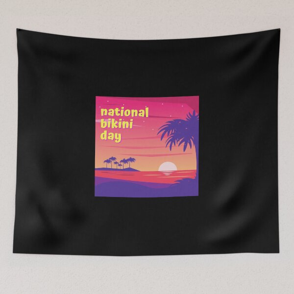 Item preview, National Bikini Day Graphic Shirt designed and sold by WilkDesign.