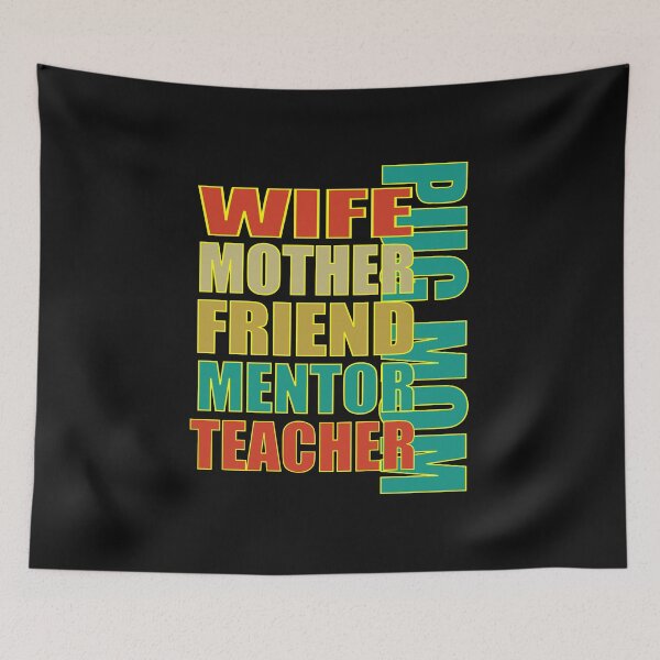 Item preview, Pug Mom Is A Wife, Mentor, Friend, Teacher, And A Hero designed and sold by Pugstuff.