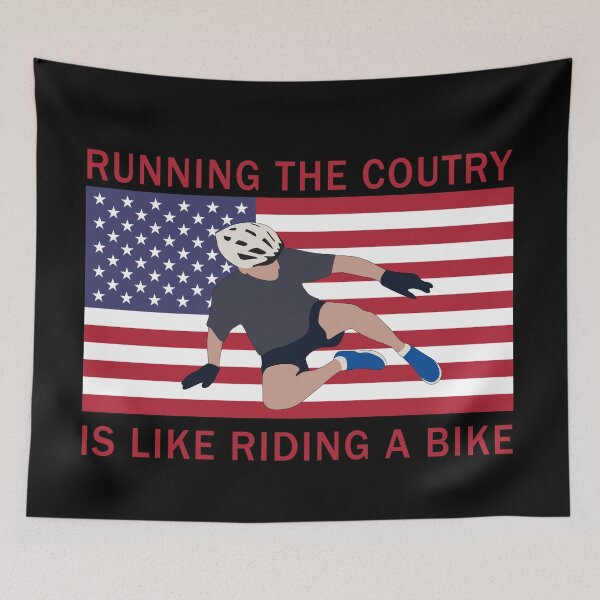 Item preview, Joe Biden falls off his bike designed and sold by ValentinaHramov.