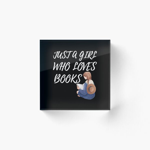 Item preview, Just a Girl Who Loves Books T- Shirt designed and sold by Goodmoodteesign.