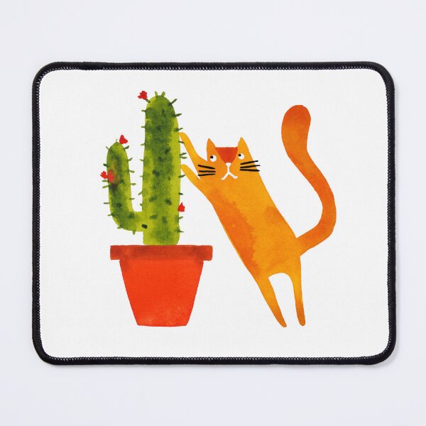 Item preview, Scratching Post watercolour cat painting designed and sold by KatyClemmans.
