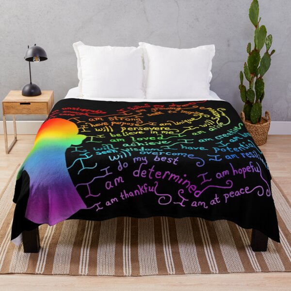 Item preview, Rainbow Hair Positive Affirmation Silhouette designed and sold by Deborah Camp.