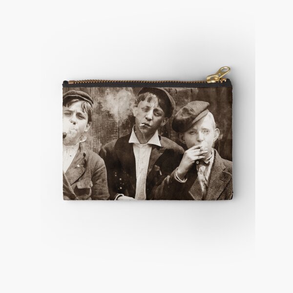Item preview, Newsboys Smoking - 1910 Child Labor Photo designed and sold by warishellstore.