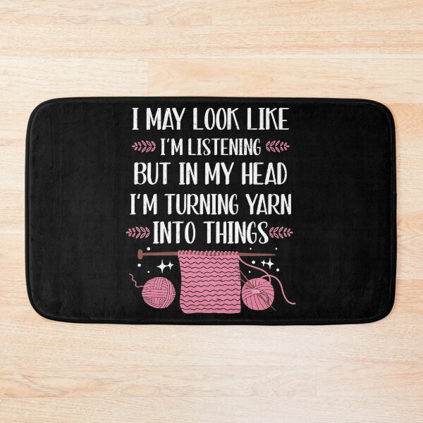 Item preview, I May Look Like I'm Listening Funny Knitting For Knit Lovers designed and sold by StrongShirts.