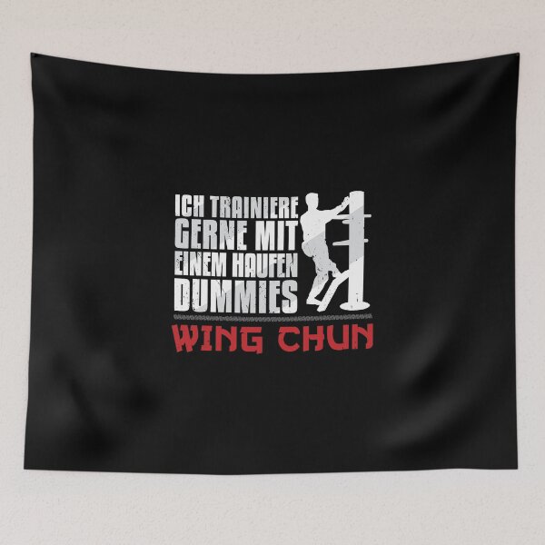 Item preview, Wing Chun Holzpuppe Haufen Dummies Martial Arts Kung Fu designed and sold by StrongShirts.
