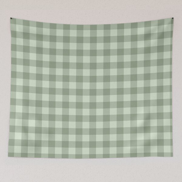 Item preview, Cottage Core Aesthetic Green Gingham Pattern designed and sold by sielexispaints.