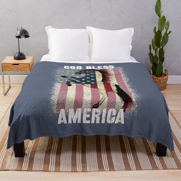 Item preview, God Bless America, American Flag Horse Lover Design, Patriotic Equestrian Design designed and sold by LifeCrush.