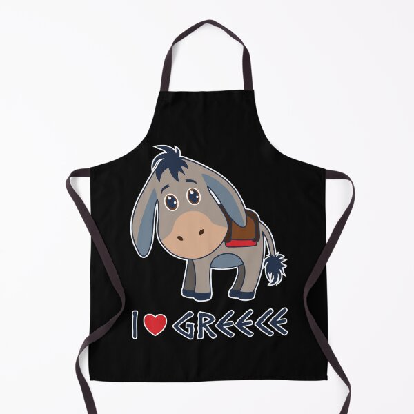 Item preview, 'I love Greece' Cute Donkey designed and sold by Happy Puppy Print On Demand.